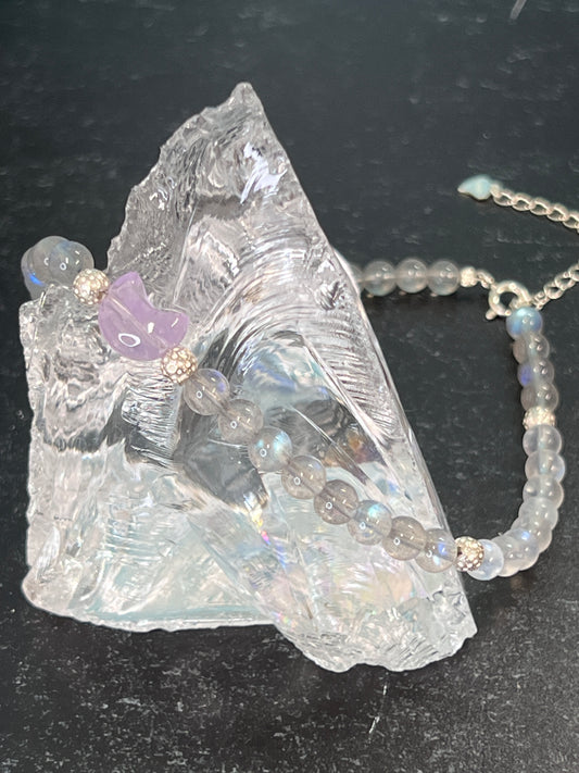As Above, So Below Labradorite and Moonstone Women's Anklet