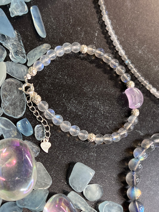As Above, So Below Labradorite and Moonstone Women's Bracelet