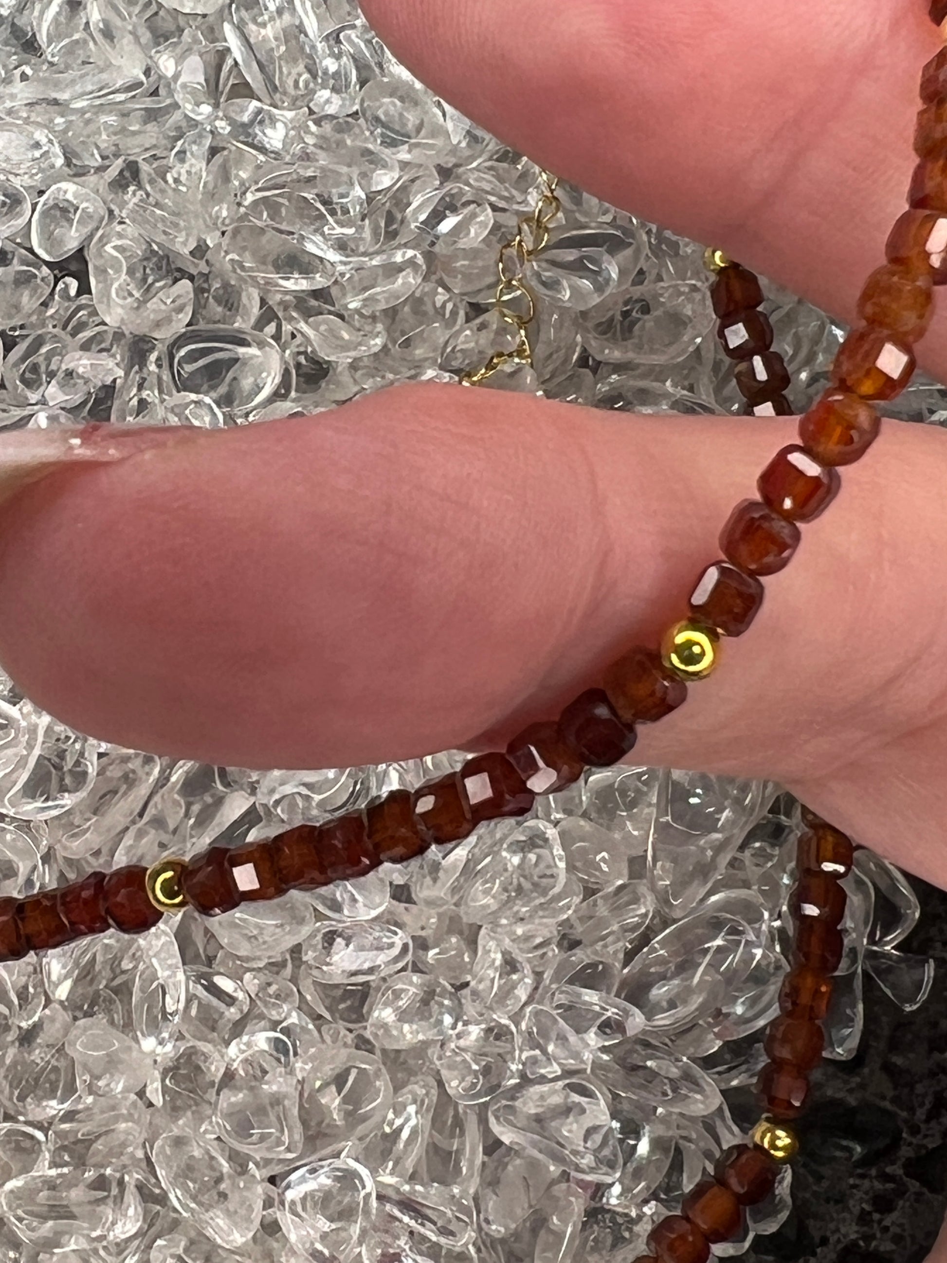 Orange Garnet Necklace
