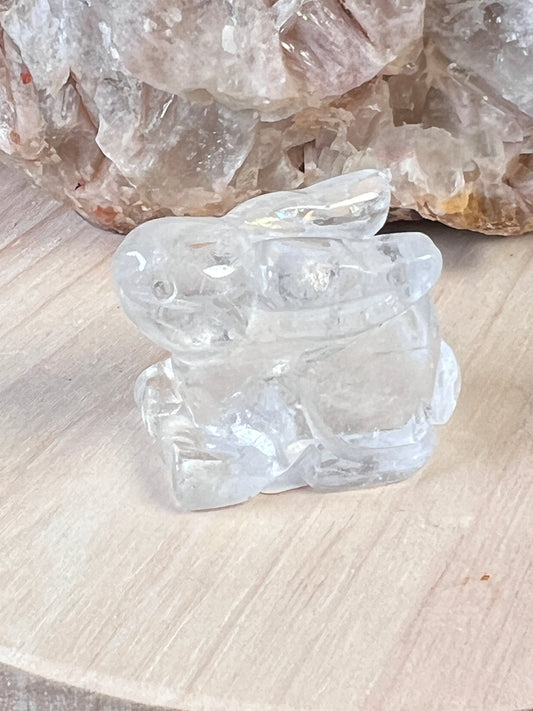 Bunny Rabbit Crystal Carvings