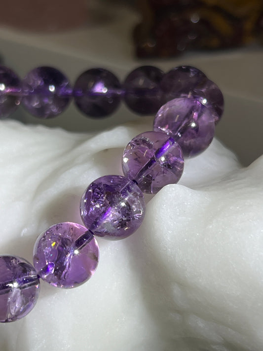 Crackled Amethyst Bracelets