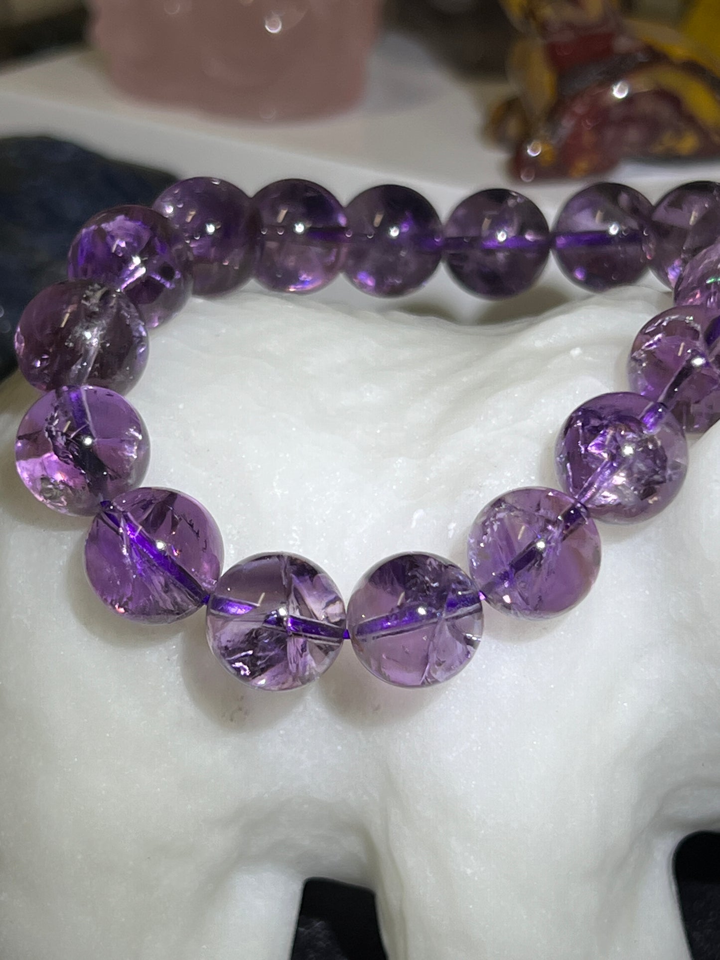 Crackled Amethyst Bracelets