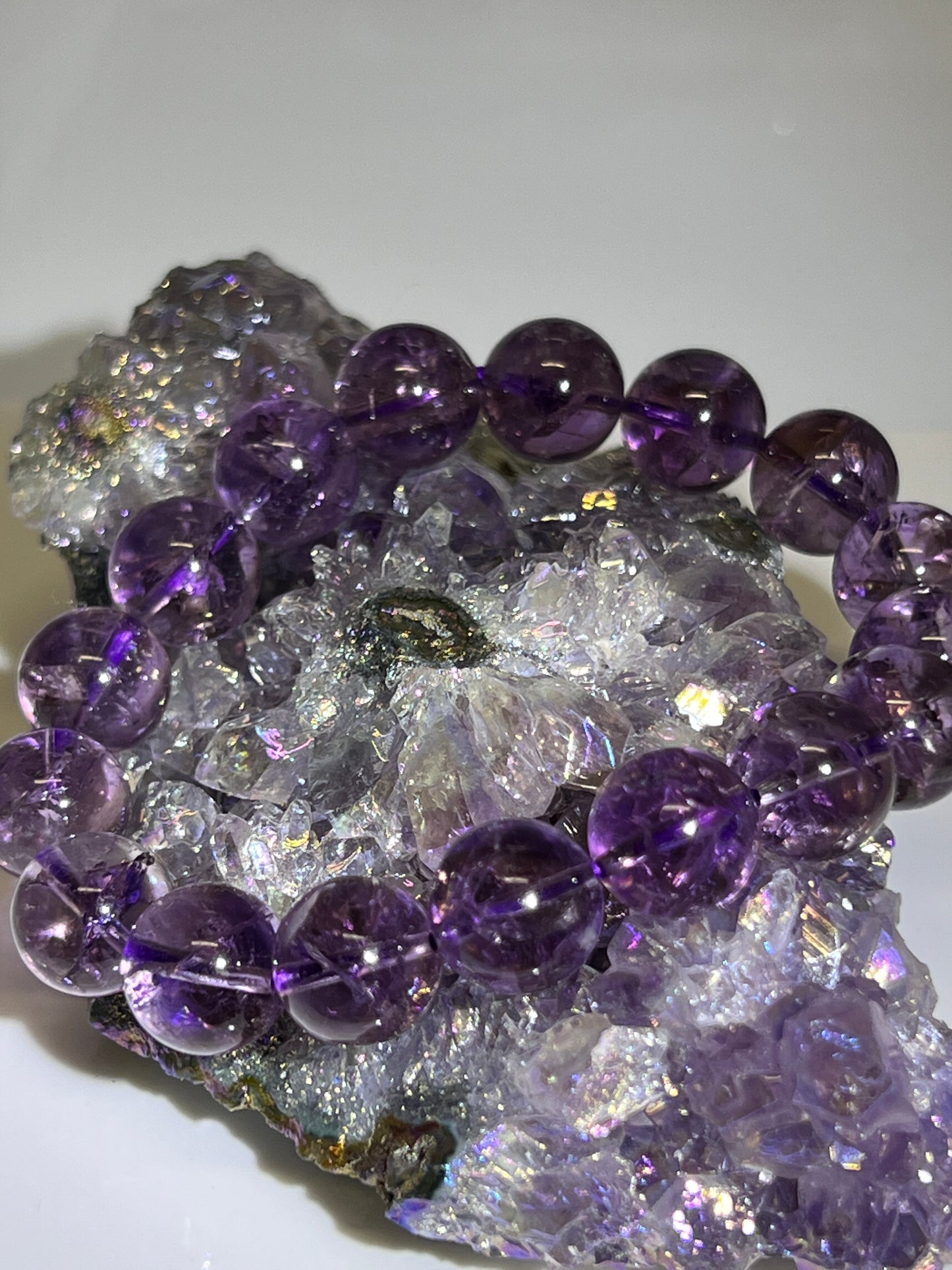 Crackled Amethyst Bracelets
