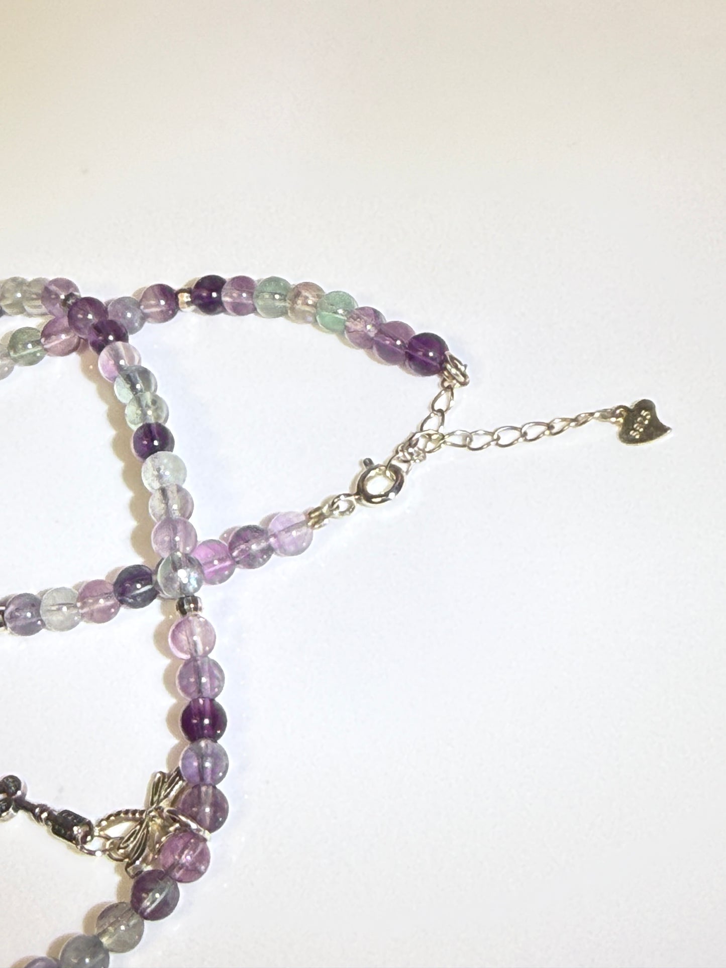 Precision Flight: Fluorite Dragonfly Necklace