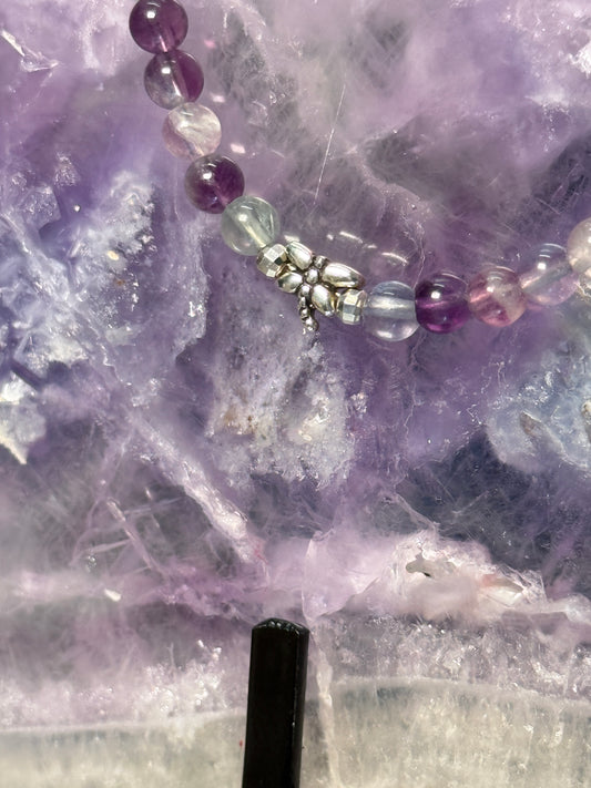 Precision Flight: Fluorite Dragonfly Anklet