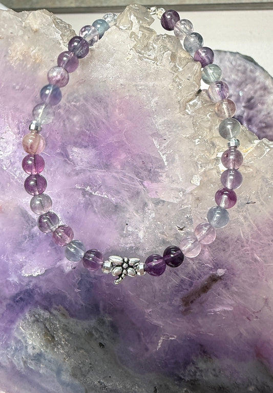 Precision Flight: Fluorite Dragonfly Bracelet