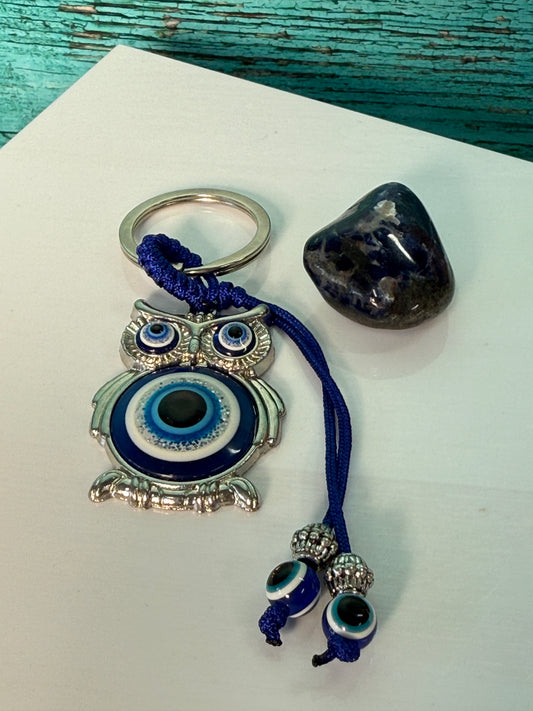 Gift Set: Keychain + Sodalite Tumble