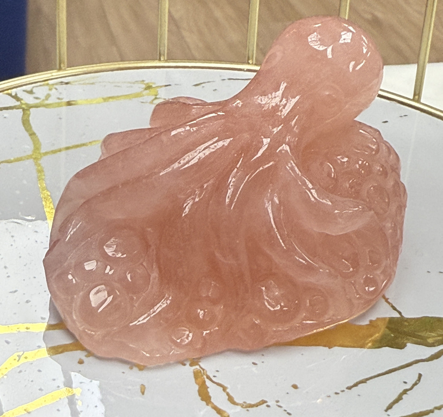 Octopus Crystal Carvings