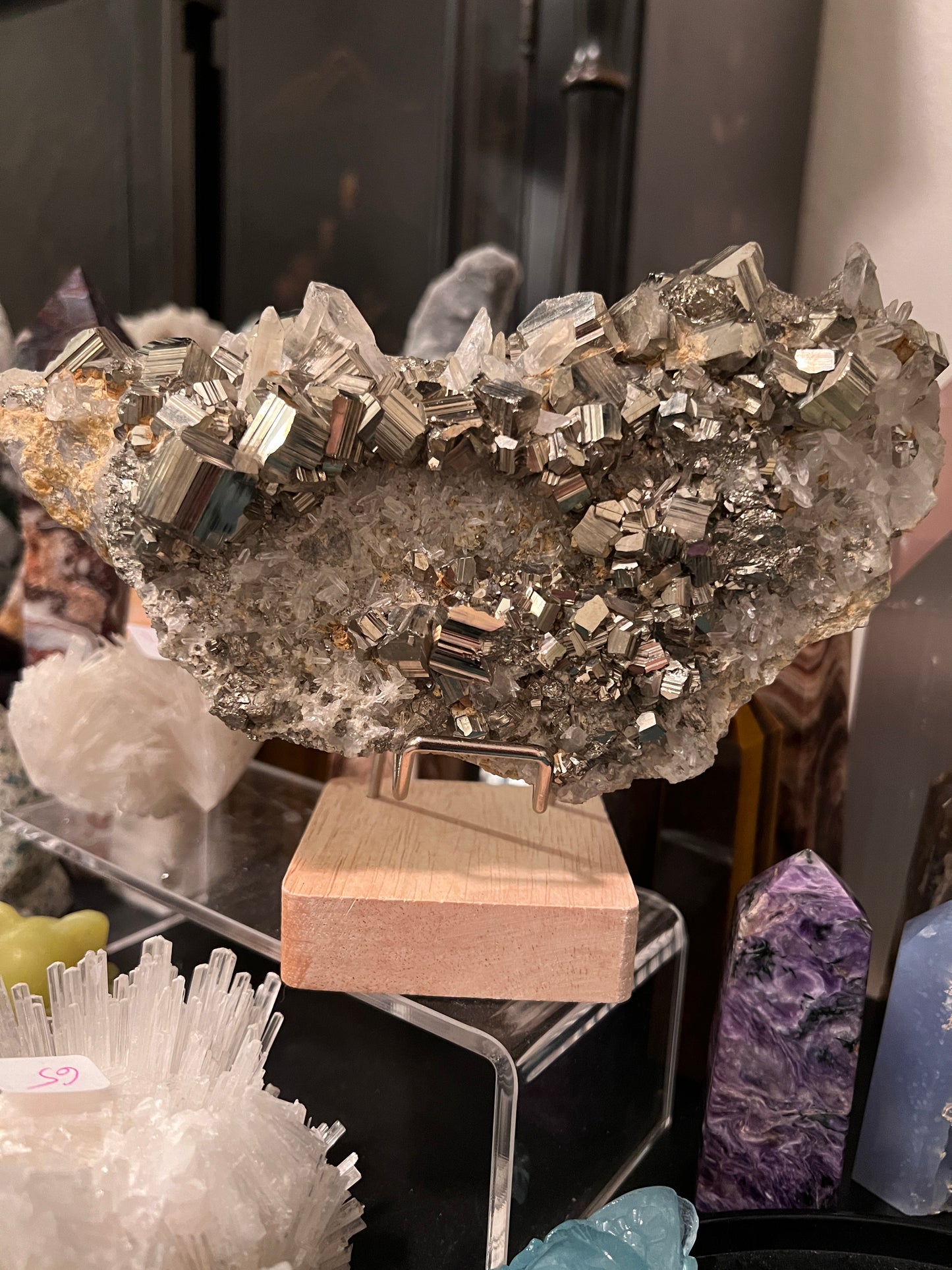 Indonesian Quartz and Chalcopyrite Specimens