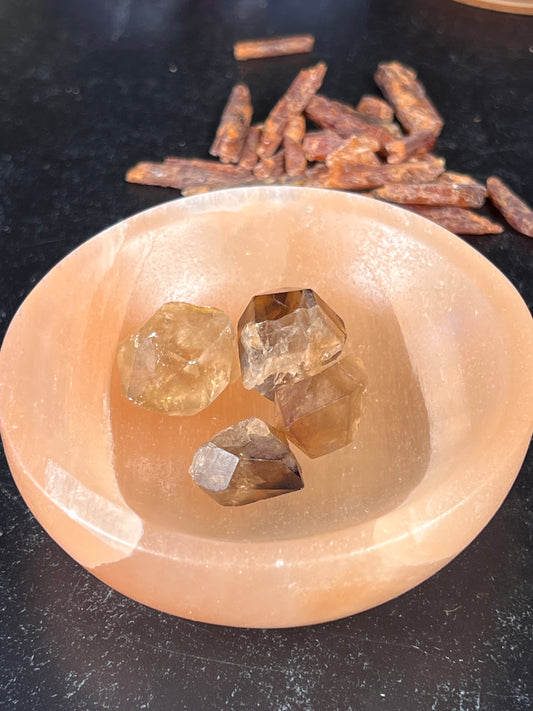 Orange Selenite Bowls