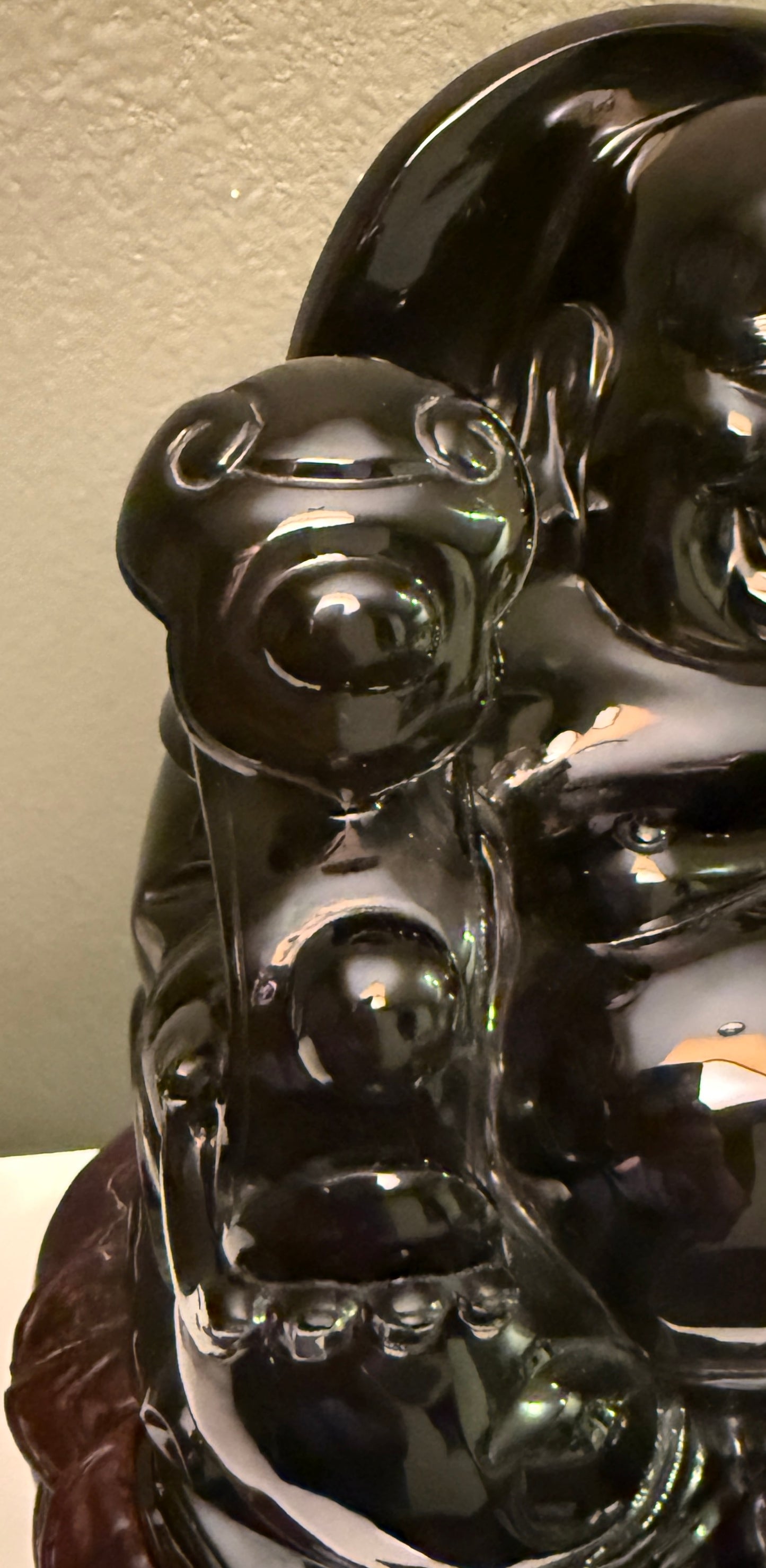 Master-Carved Rainbow Obsidian Buddha