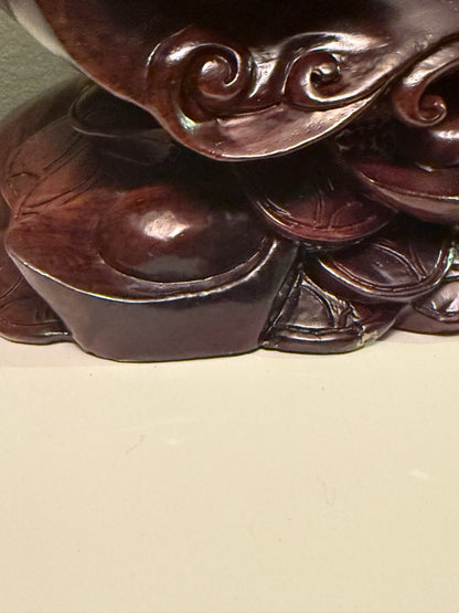 Master-Carved Rainbow Obsidian Buddha