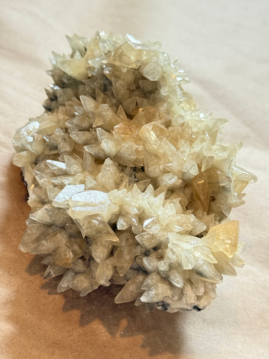 Double-Terminated Dog Tooth Golden Calcite - Chizhou