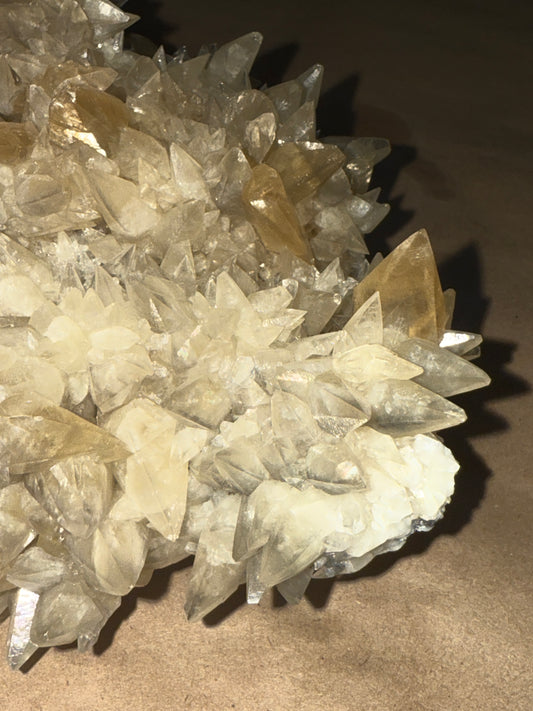 Double-Terminated Dog Tooth Golden Calcite - Chizhou