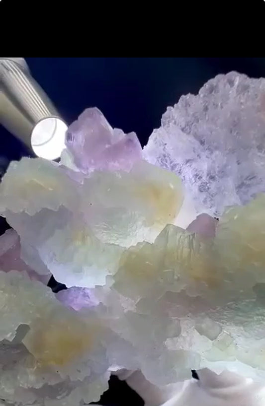 Four-Layer Fluorite Specimens