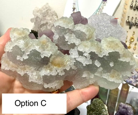 Four-Layer Fluorite Specimens