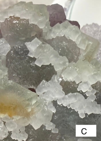 Four-Layer Fluorite Specimens