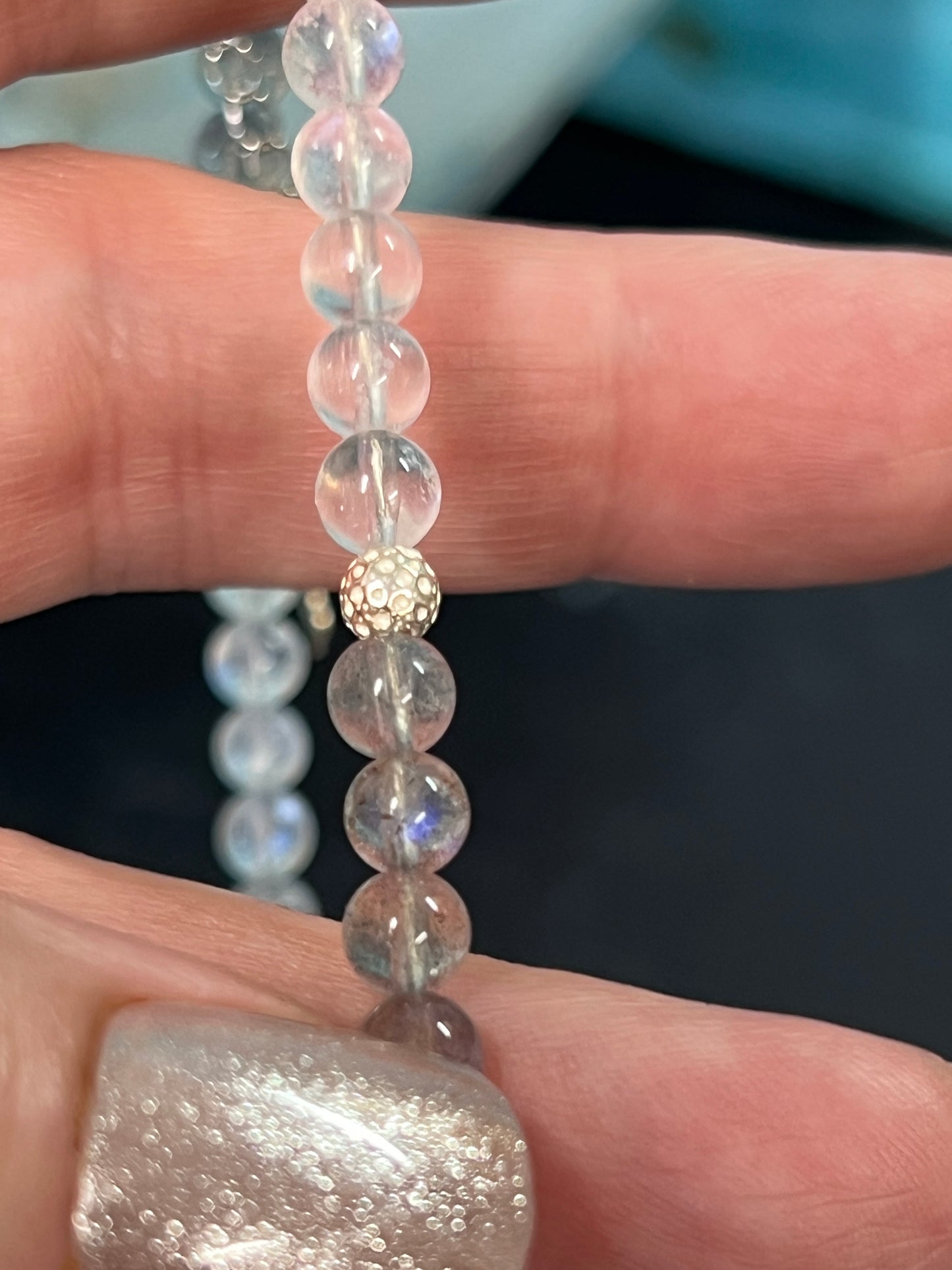 As Above, So Below Labradorite and Moonstone Women's Anklet