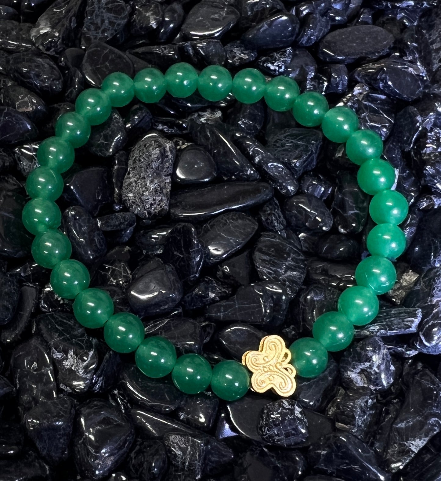 The Butterfly - Green Aventurine Bracelet