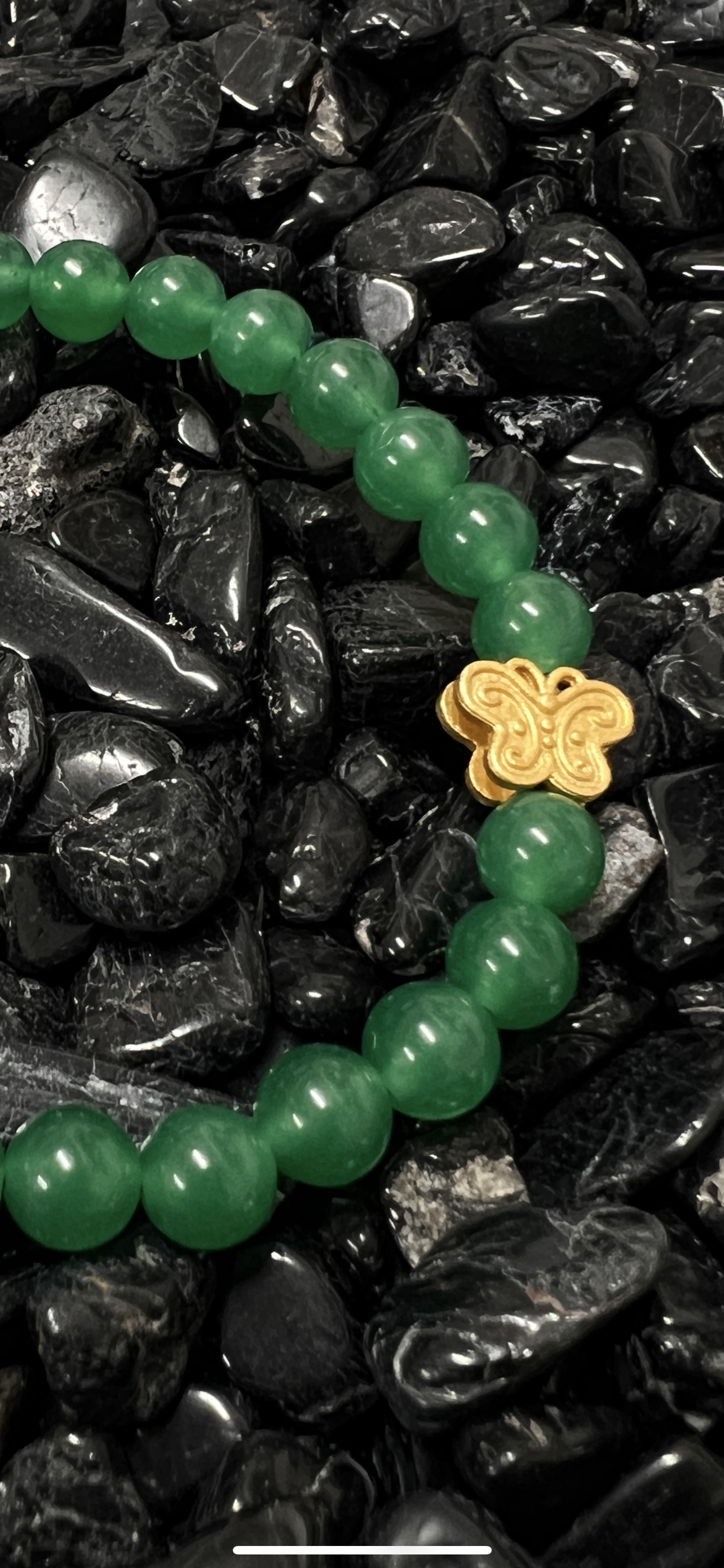 The Butterfly - Green Aventurine Bracelet