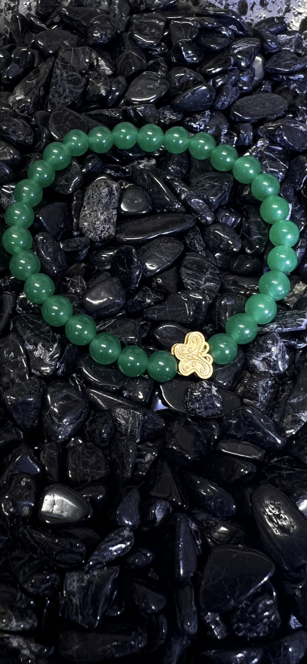 The Butterfly - Green Aventurine Bracelet