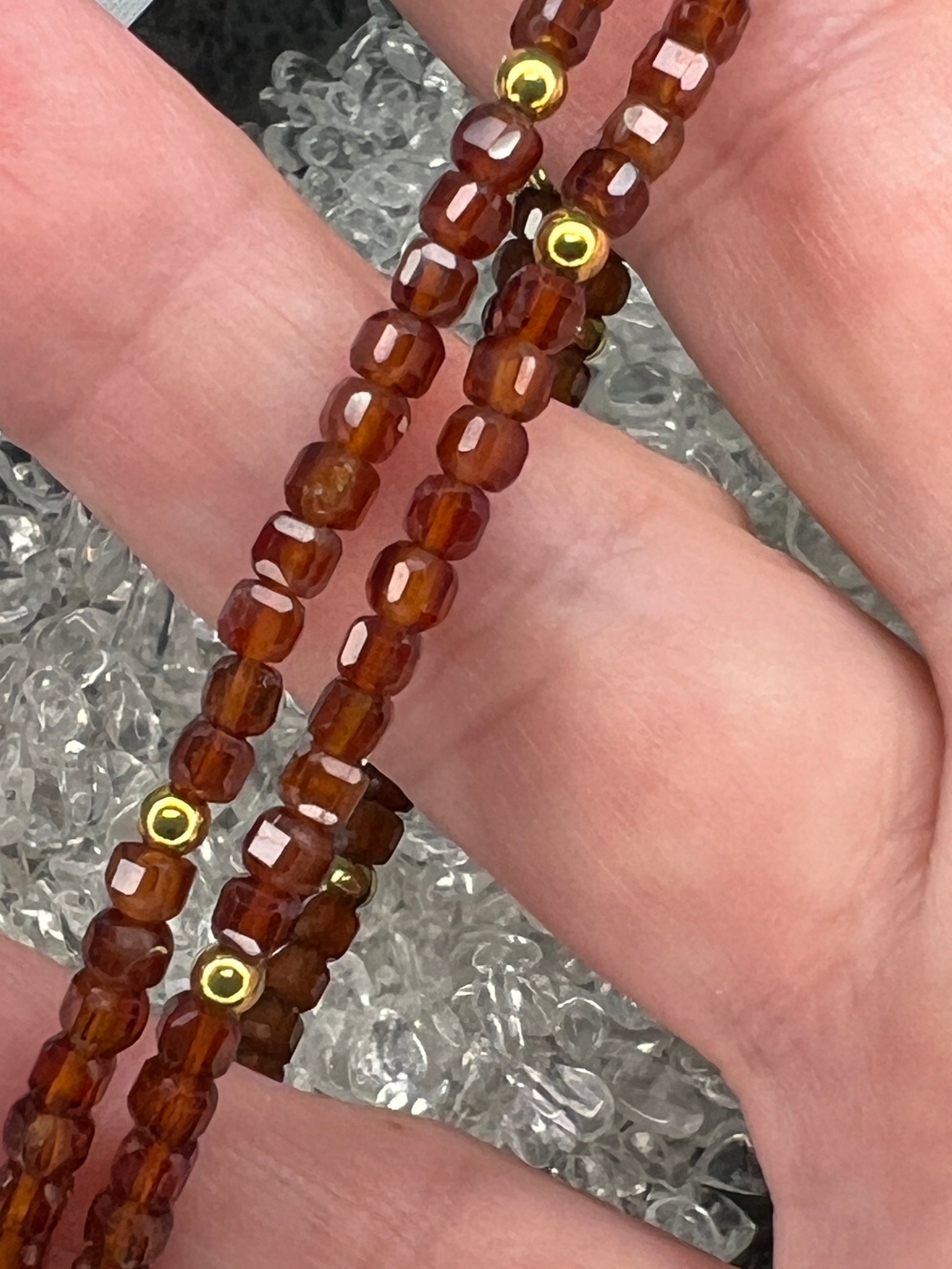 Orange Garnet Necklace