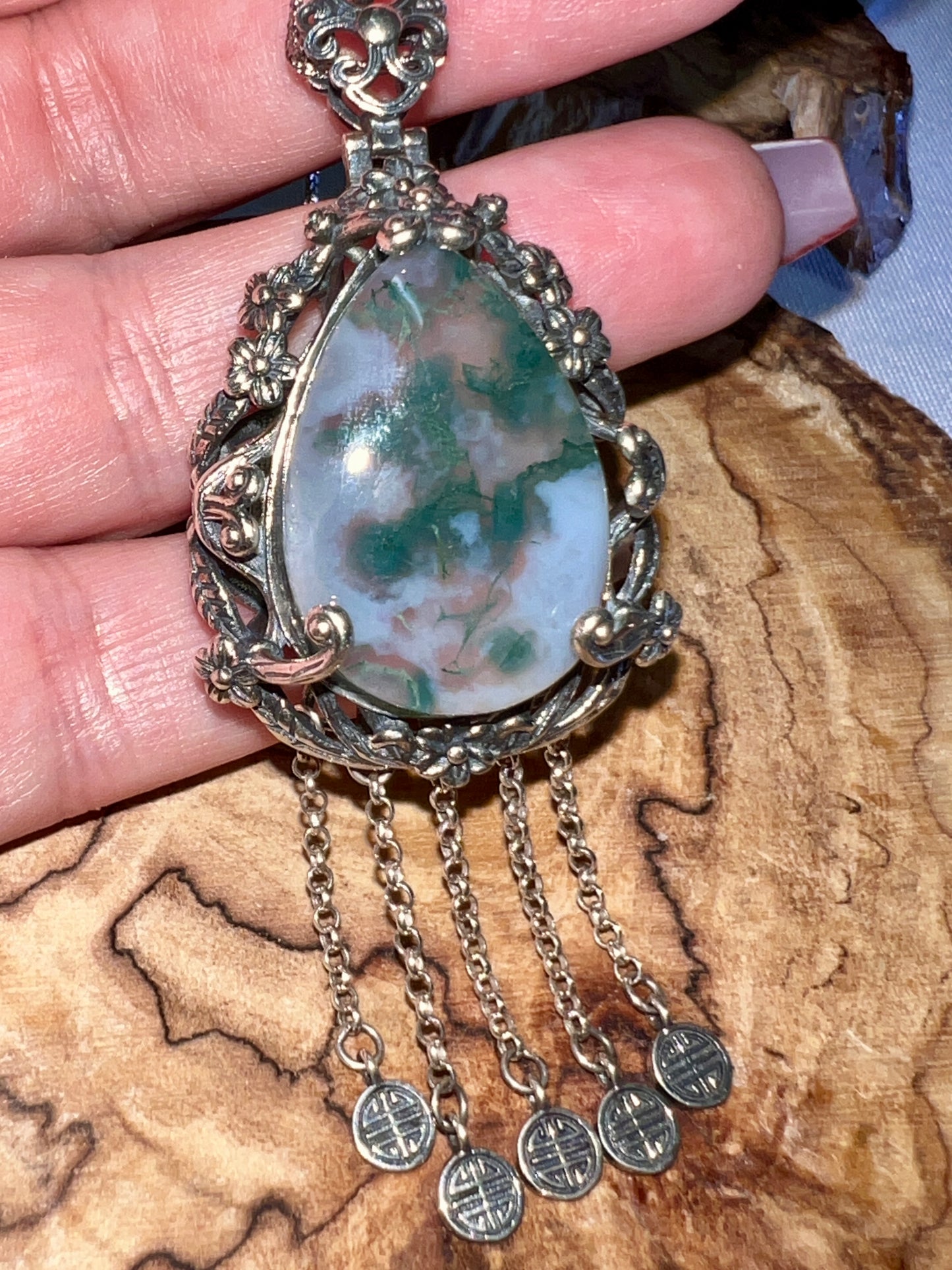 Moss Agate Pendant