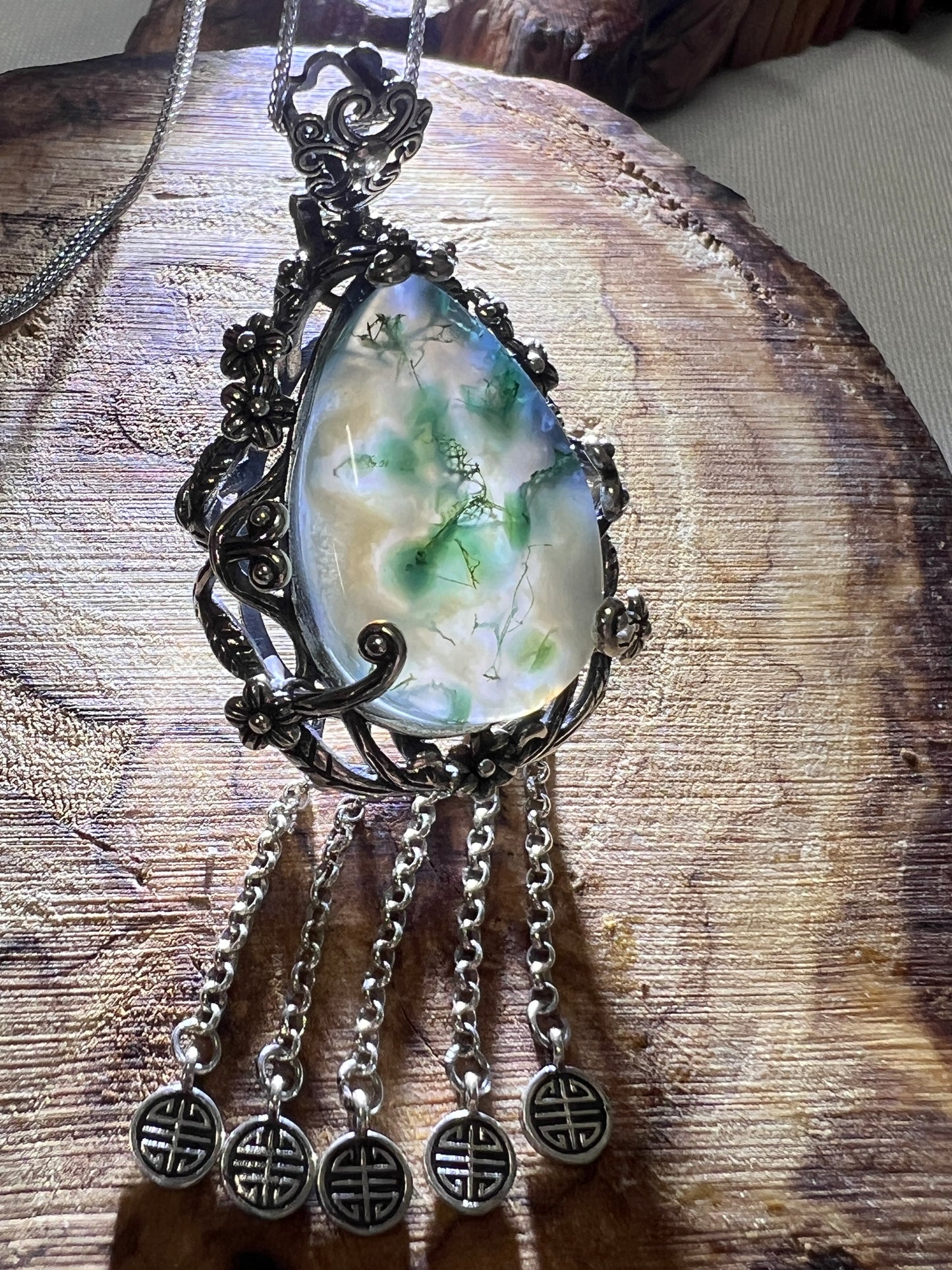 Moss Agate Pendant