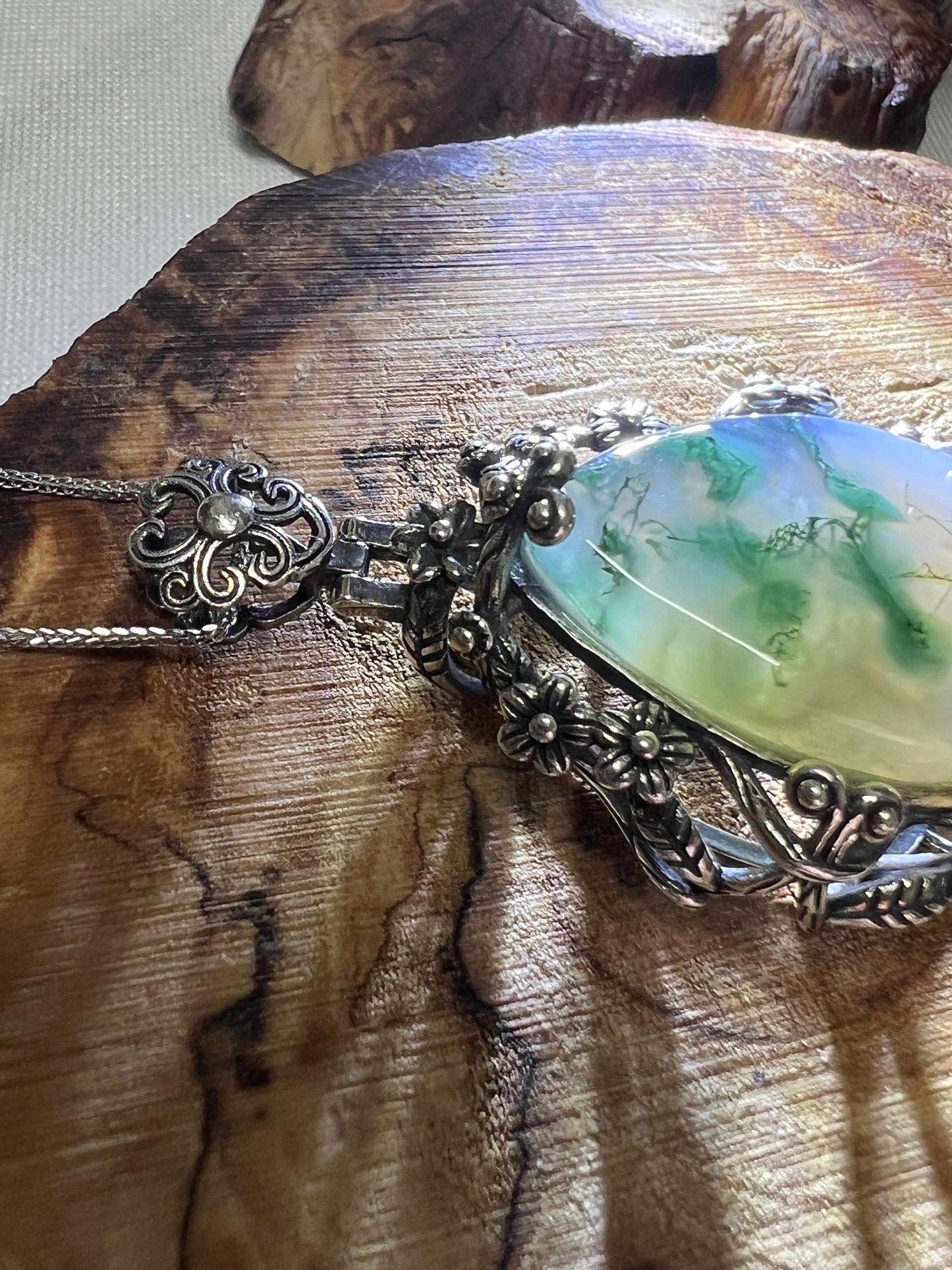 Moss Agate Pendant