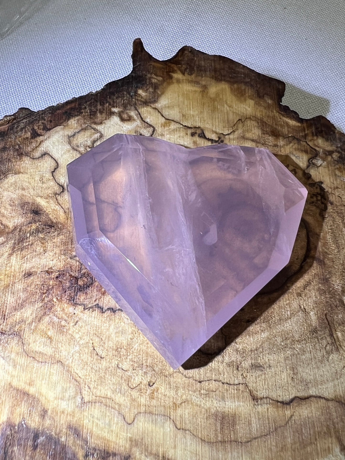 Crystal Heart Carvings