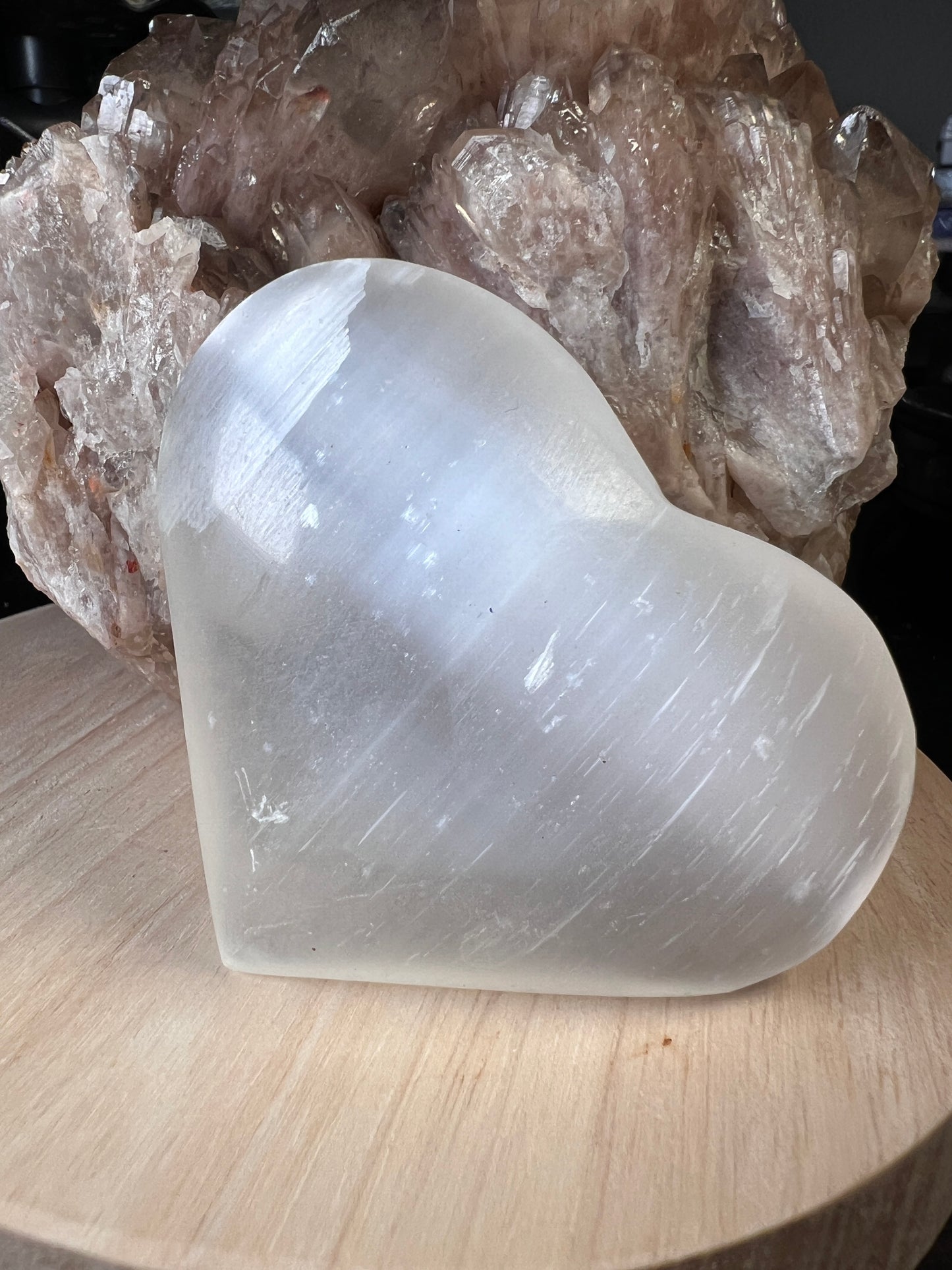 Crystal Heart Carvings