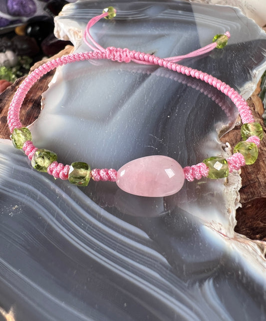 rose quartz bracelet