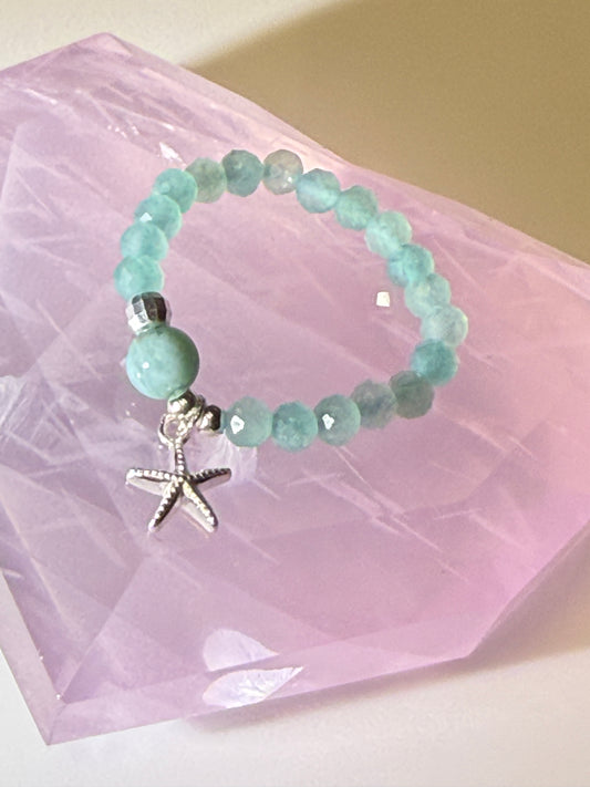 The Sea Larimar Stretch Ring