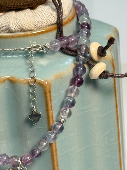 Precision Flight: Fluorite Dragonfly Necklace