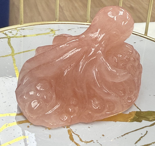 Octopus Crystal Carvings