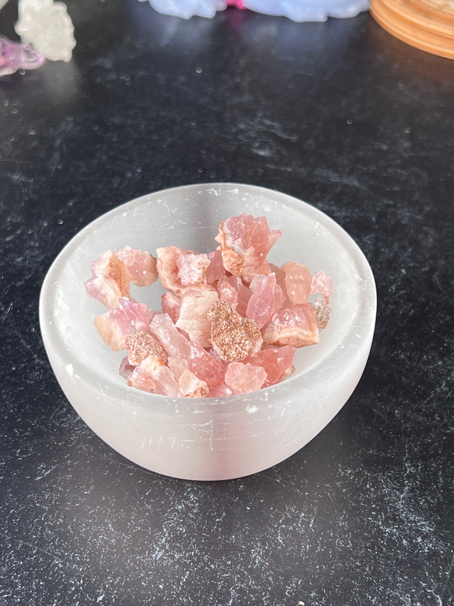 Selenite Bowls - White Satin Spar