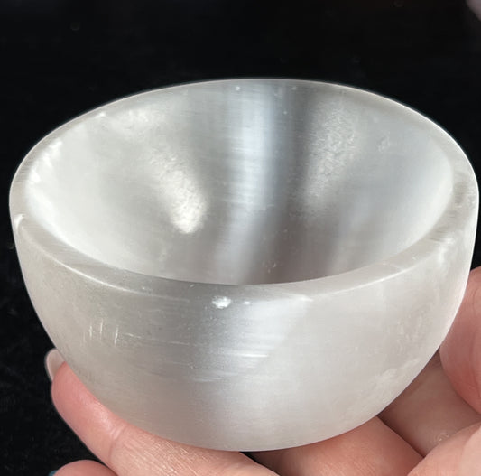 Selenite Bowls - White Satin Spar