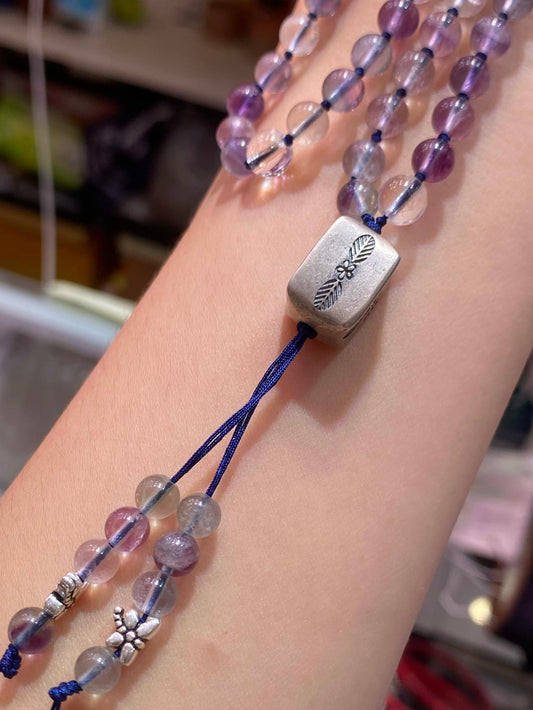 Precision Flight: Fluorite Dragonfly Meditation Necklace