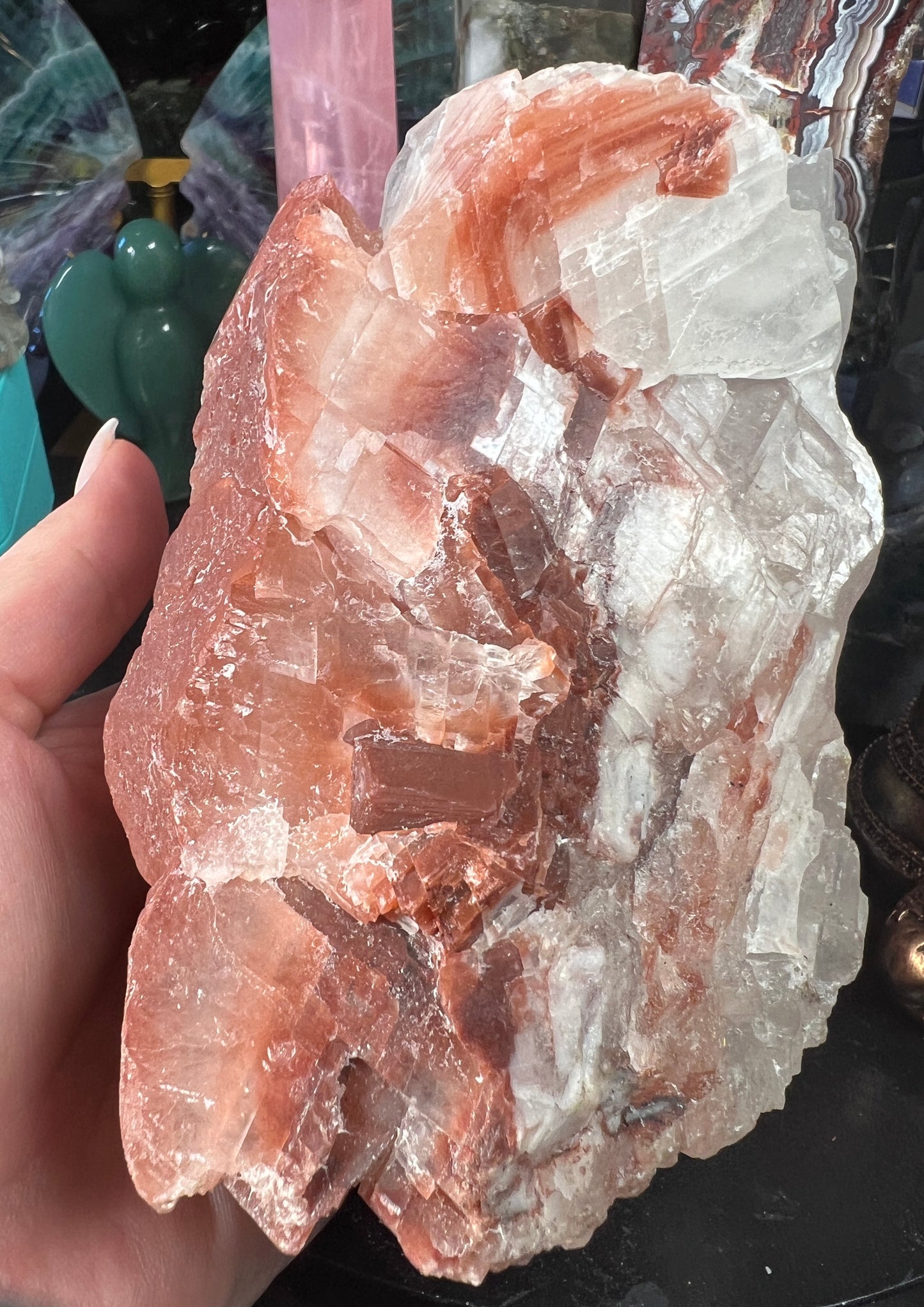 Red Calcite Large Hedgehog