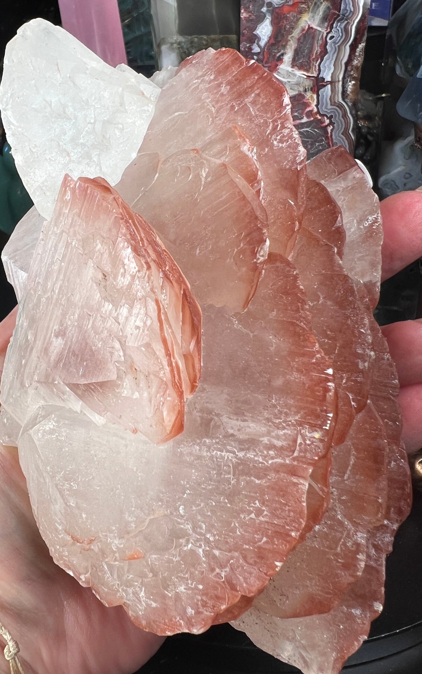 Red Calcite Large Hedgehog