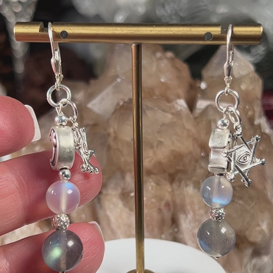 labradorite earrings