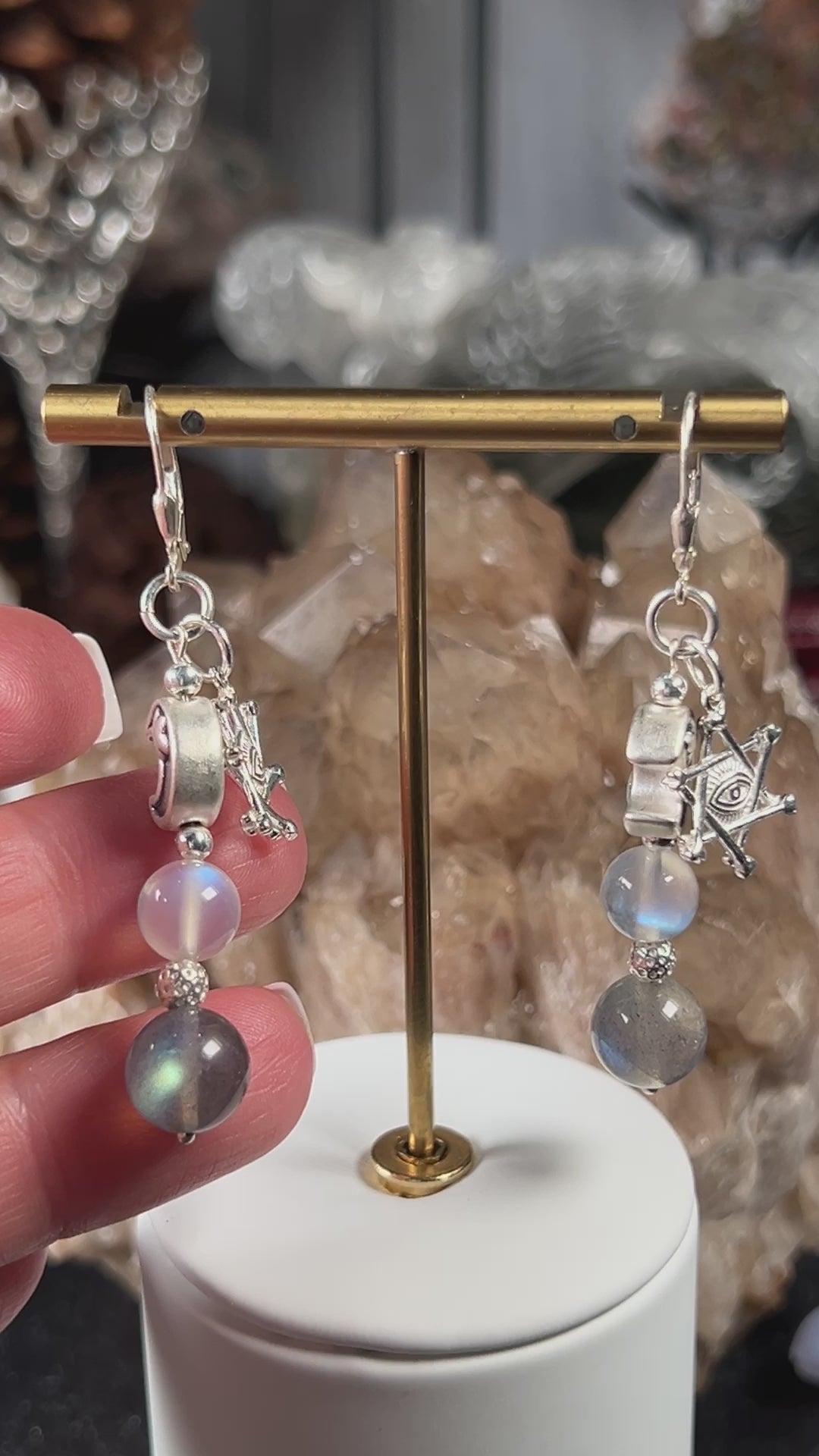 labradorite earrings